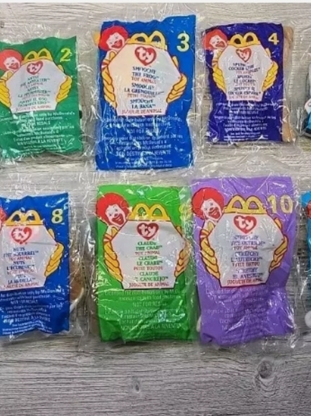 1999 Box Set McDonald's Beanie Babies